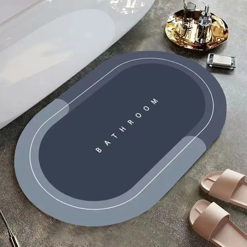 Absorbent Bathroom - Super Fast Water Absorption, Soft, Comfortable, Easier Drying Mat, Mud Doormat for Bathroom