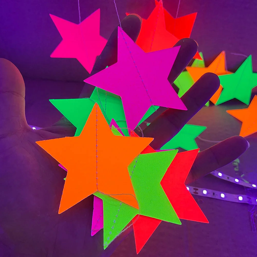 Neon Party Decorations, Glow in the Dark, Fluorescent Party Supplies, Birthday, Wedding, 80s Disco, Hip Hop Party Decorations