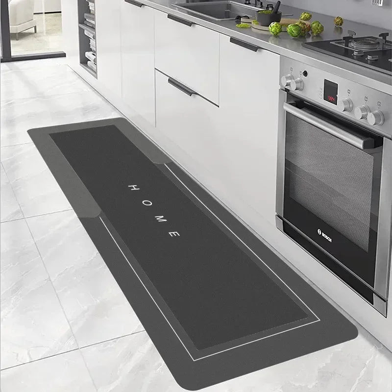 Absorbent kitchen mat, non-slip, waterproof, wipeable, comfortable, standing, kitchen rugs and mats, wipeable, wash-free, long runner rug
