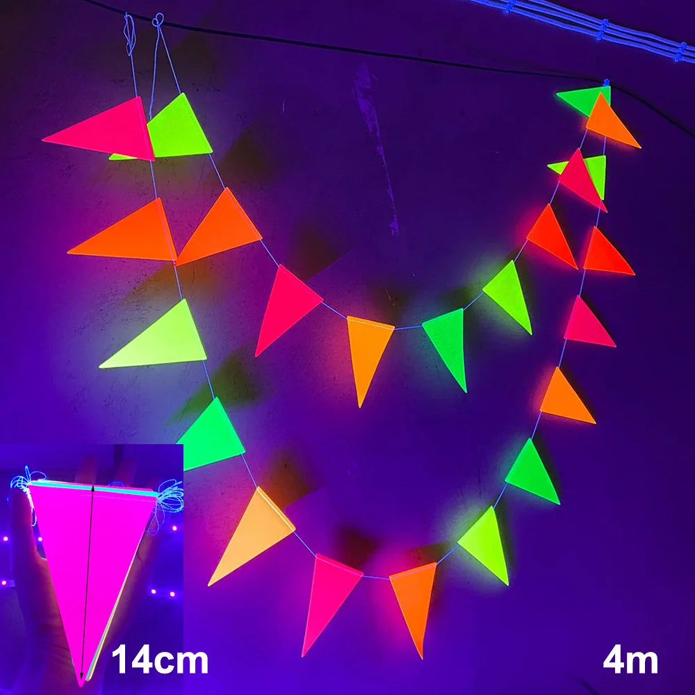 Neon Party Decorations, Glow in the Dark, Fluorescent Party Supplies, Birthday, Wedding, 80s Disco, Hip Hop Party Decorations