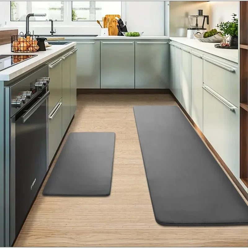 VIKAMA Kitchen Laundry Room Oil Absorbing Mats Doormats Bathroom Long Anti-fouling Carpet Entrance Doormats Home Decor