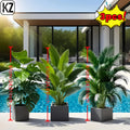 3-piece Artificial Plant Set, Lush Banana Tree, Monstera Palm for Home, Wedding, Garden, Balcony, Office, Decoration