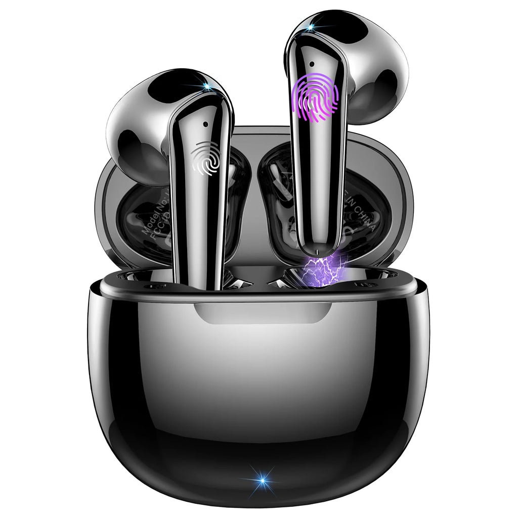 Kabellose Ohrhörer Bluetooth 5.3 – HiFi Stereo, 4 Mikrofone, Touch Control, 40h Akku