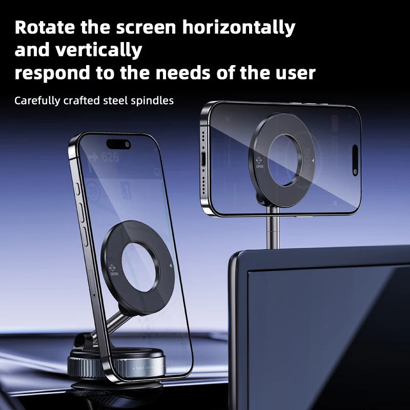 HOMEFISH K007 Magnetic Phone Holder – 360° Three-Axis Rotation, Multi-Scenario Mount