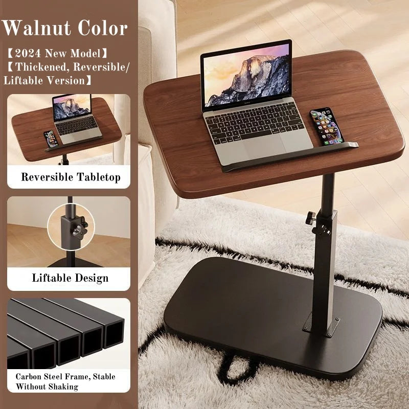 Portable Adjustable Foldable Side Table/Laptop Desk, for Home Office, Coffee Table, Nightstand, Office Reception Area, Mother