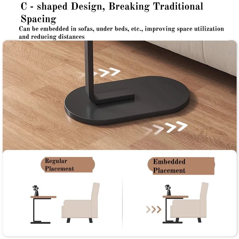 Portable Adjustable Foldable Side Table/Laptop Desk, for Home Office, Coffee Table, Nightstand, Office Reception Area, Mother