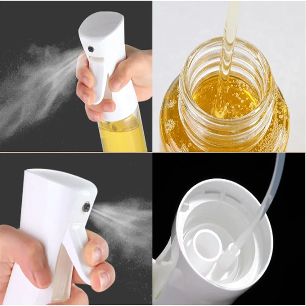 Ölsprühflasche Wiederverwendbar 200/300/500ml – Feiner Sprühnebel für Olivenöl & Essig | Küche & BBQ