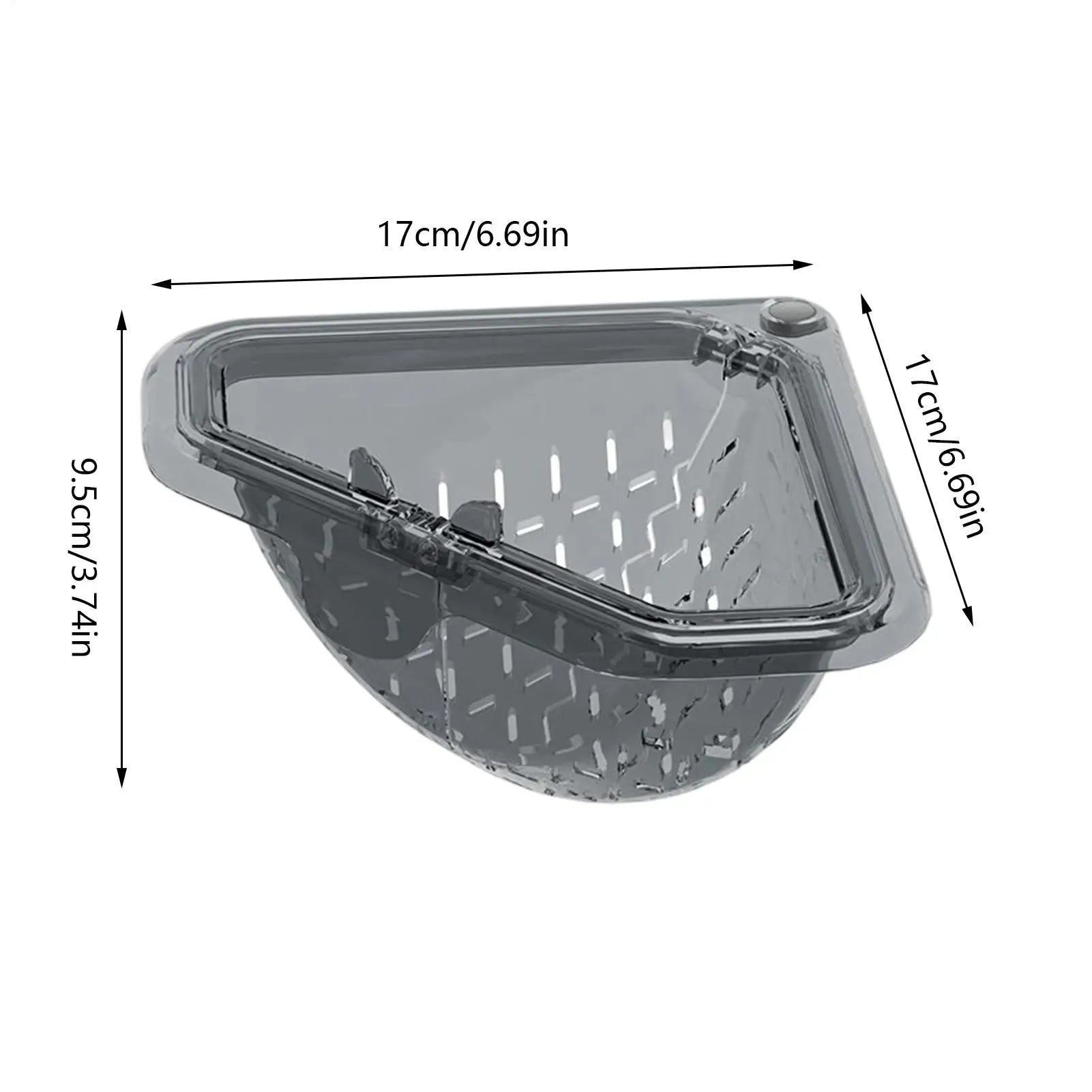 Spülbecken Eckkorb Magnetisch – Abtropfkorb ohne Bohren, Dreieckig | Küche & Bad