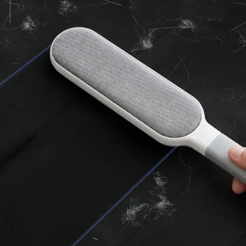 Double-sided pet hair remover, manual electrostatic sticky lint brush, for cats, clothes, sofas, furniture, carpet cleaning