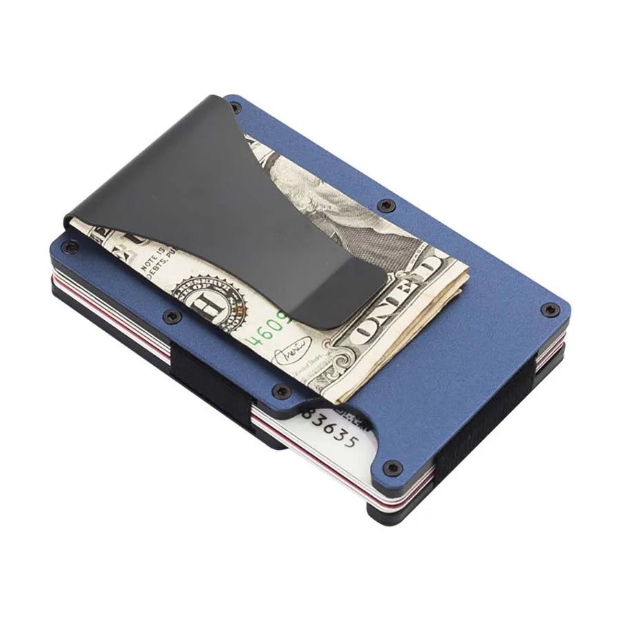 Minimalist Wallet for Men and Women, Slim RFID Wallet, Scratch-Resistant Credit Card Holder and Money Clip, Easily Detachable Money