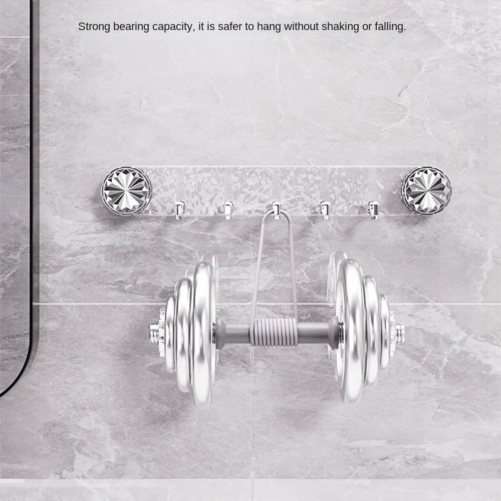 Modern Wall-Mounted Suction Cup Hook Rotatable Towel Holder Vacuum Suction Hook for Bathrobes and Coats