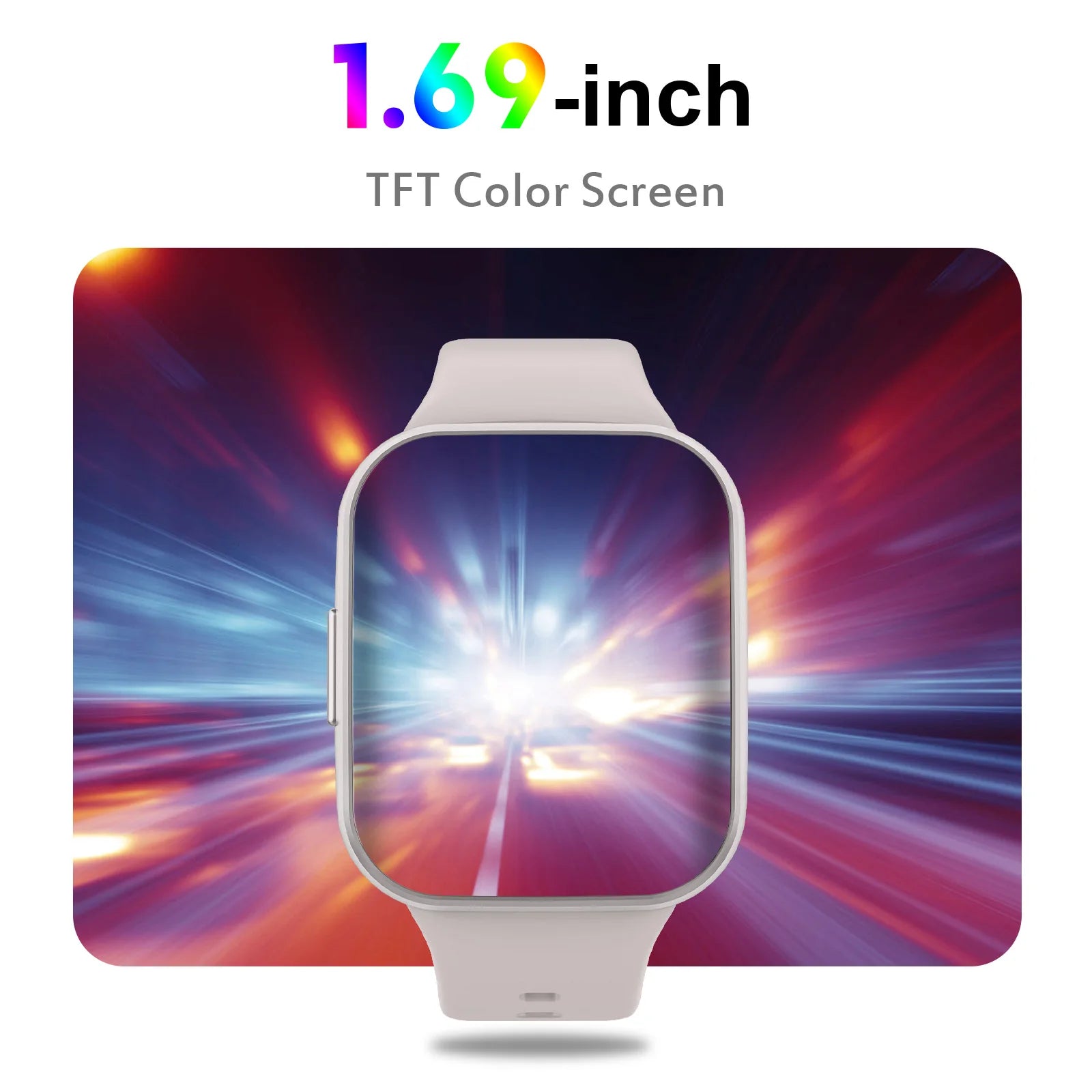 Smartwatch Fitness Tracker für Damen & Herren – 1,69" Touch Display, Schrittzähler & Schlafmonitor