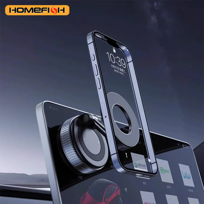 HOMEFISH K007 Magnetic Phone Holder – 360° Three-Axis Rotation, Multi-Scenario Mount