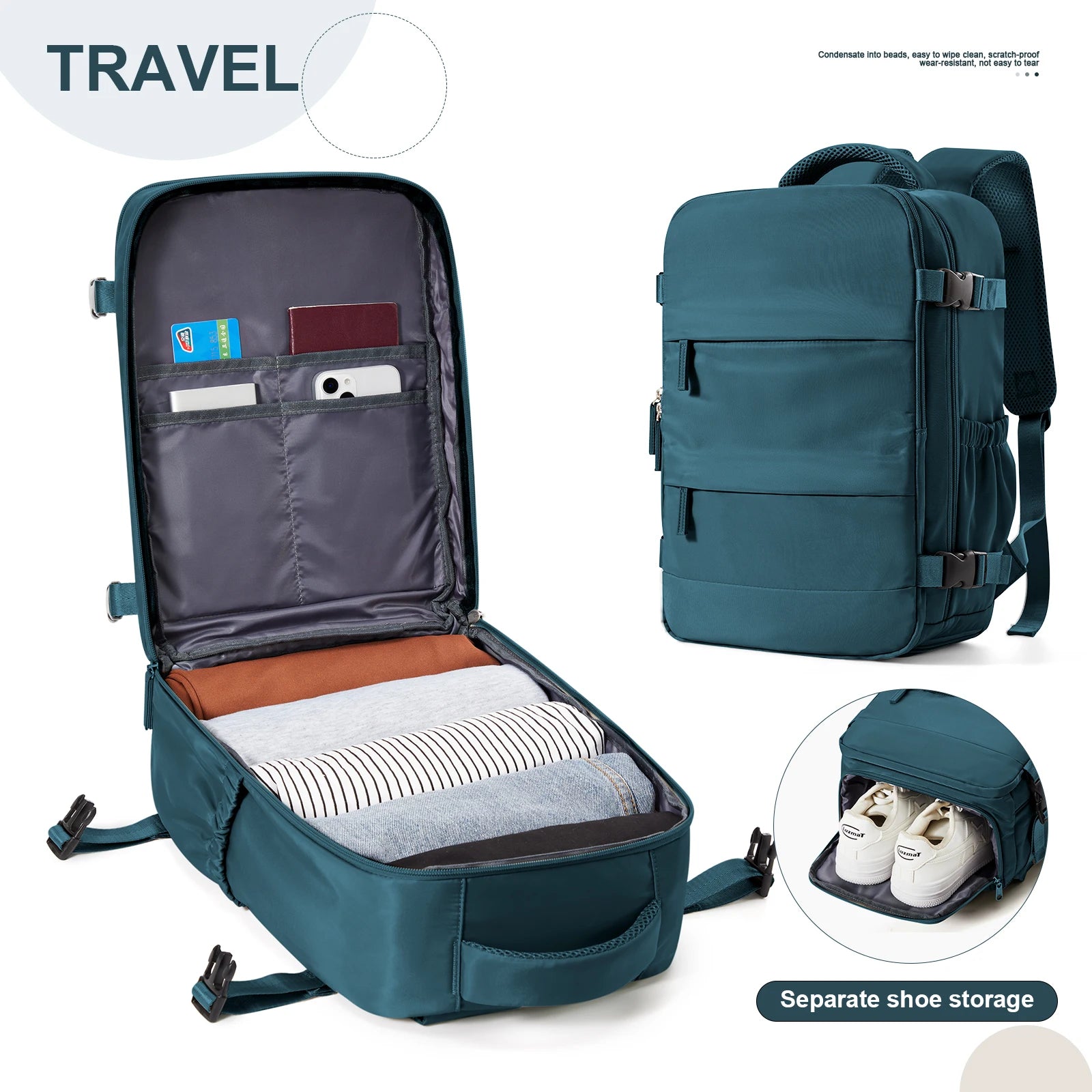 Ryanair Rucksack 40x20x30 cm – Handgepäck für Herren & Damen, Laptop & Reise