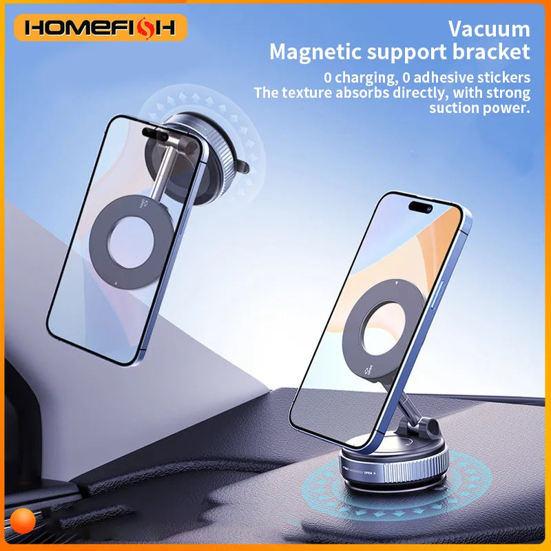 HOMEFISH K007 Magnetic Phone Holder – 360° Three-Axis Rotation, Multi-Scenario Mount