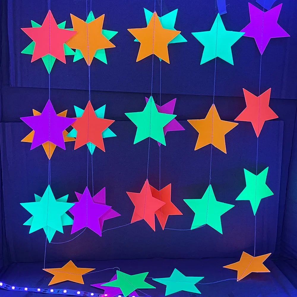 Neon Party Decorations, Glow in the Dark, Fluorescent Party Supplies, Birthday, Wedding, 80s Disco, Hip Hop Party Decorations