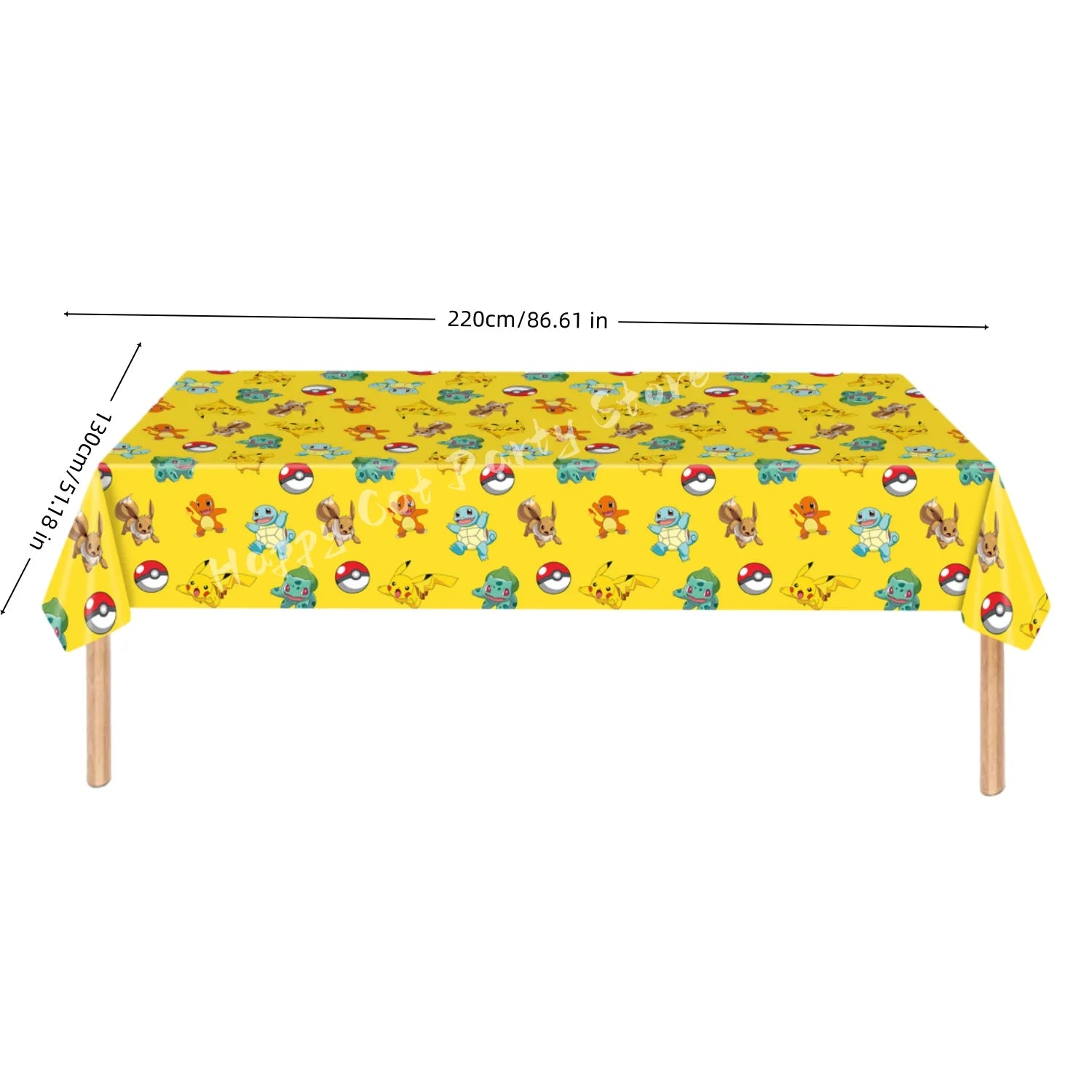 Pokémon Party Set – Pikachu Partygeschirr mit Tellern, Bechern, Servietten & Deko
