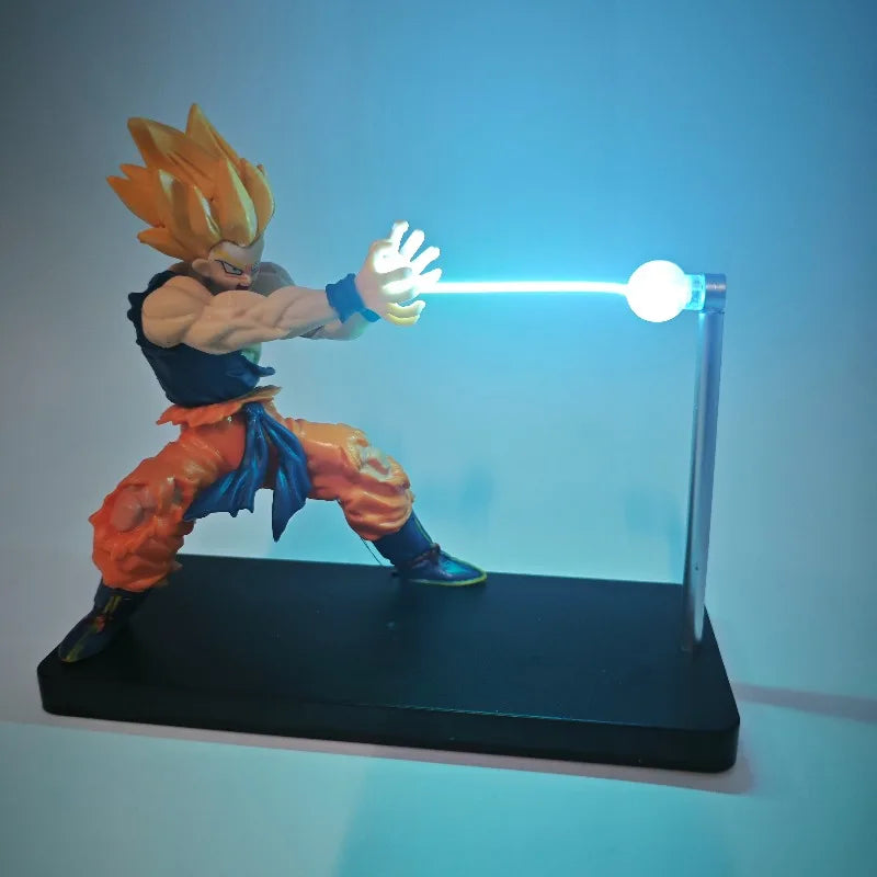 Super Saiyan Goku Night Light with Touch Function, Kamehameha Magnetic Anime Decoration, Cool Figure, Birthday Gift for Boys