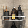 Duscheckregal ohne Bohren – Aluminium Wandregal für Bad, Shampoo & Zubehör | Schwarz & Silber