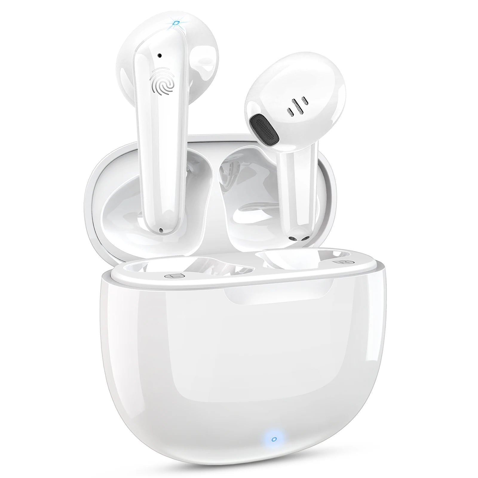 Kabellose Ohrhörer Bluetooth 5.3 – HiFi Stereo, 4 Mikrofone, Touch Control, 40h Akku
