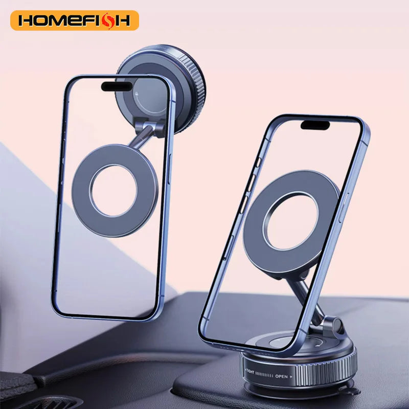HOMEFISH K007 Magnetic Phone Holder – 360° Three-Axis Rotation, Multi-Scenario Mount