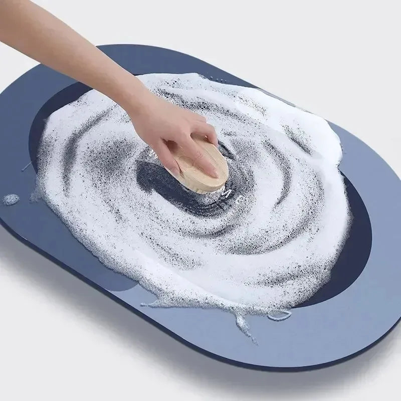 Absorbent Bathroom - Super Fast Water Absorption, Soft, Comfortable, Easier Drying Mat, Mud Doormat for Bathroom