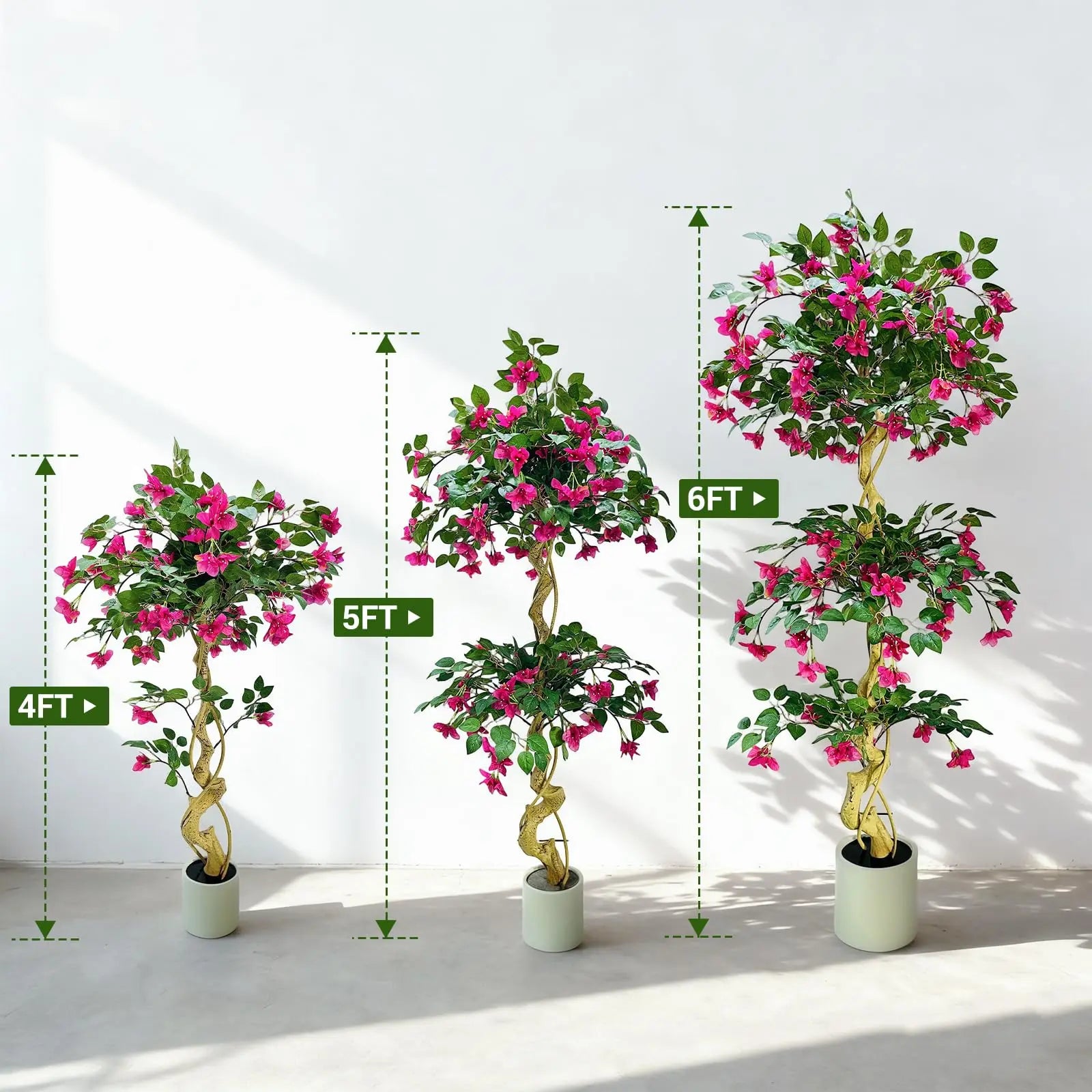 Künstlicher Bougainvillea-Baum im Topf – Lebensecht, UV-beständig | 120/150/180cm