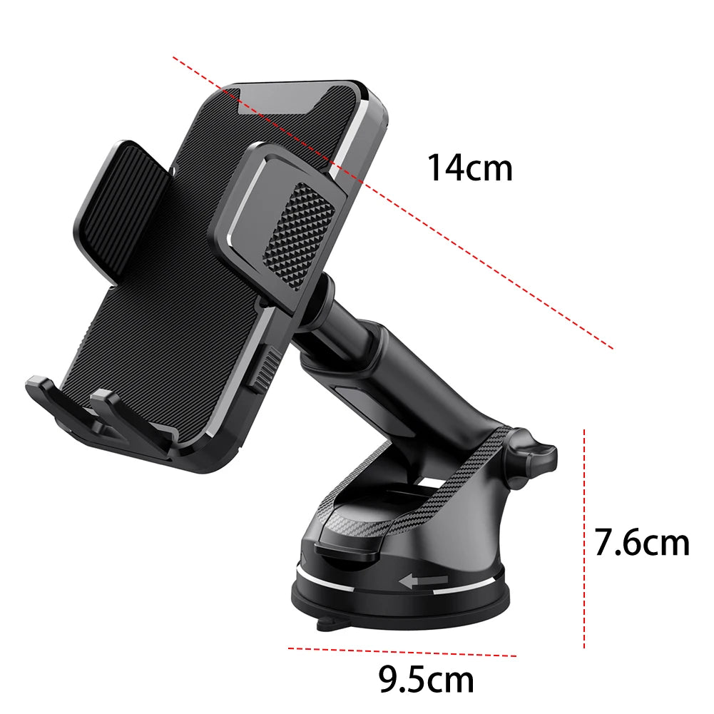 Gravity Sucker Autotelefonhalter 360° °   Rotations-Armaturenbrett, Handy-Ständer, Windschutzscheiben-Telefonhalterung für LKW, Wohnmobile, Fahrzeuge