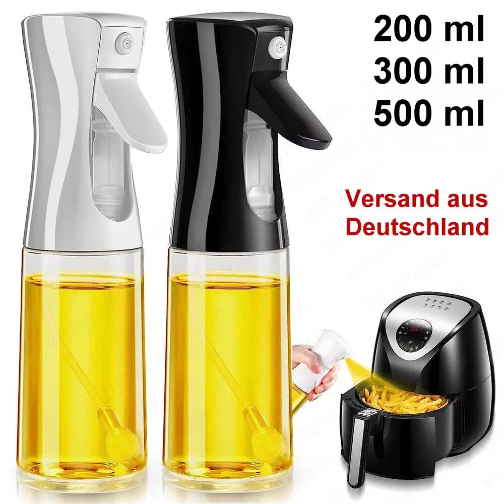 Ölsprühflasche Wiederverwendbar 200/300/500ml – Feiner Sprühnebel für Olivenöl & Essig | Küche & BBQ