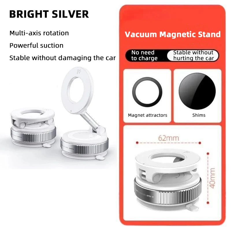 HOMEFISH K007 Magnetic Phone Holder – 360° Three-Axis Rotation, Multi-Scenario Mount