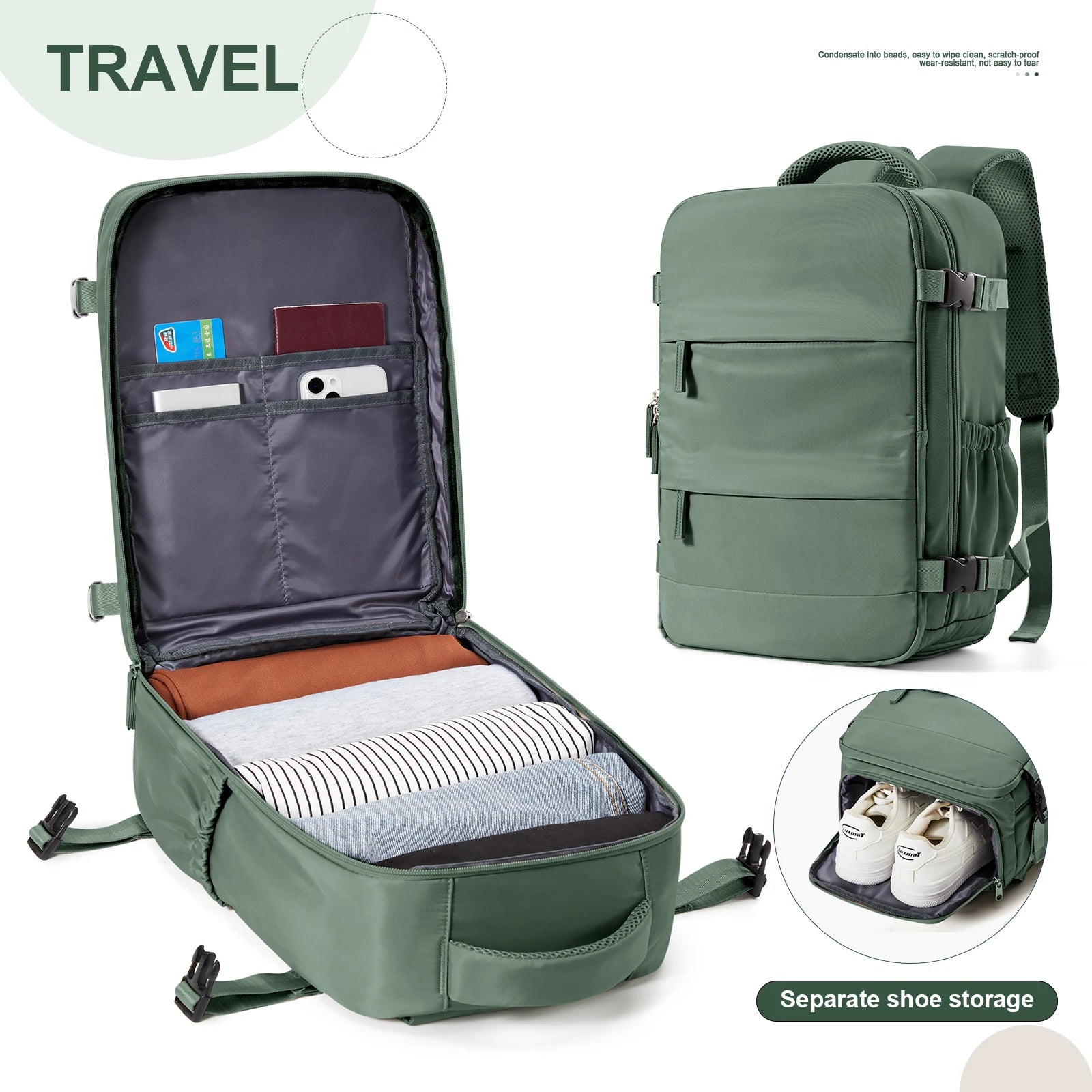 Ryanair Rucksack 40x20x30 cm – Handgepäck für Herren & Damen, Laptop & Reise