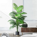 68-113cm Artificial Palm Tree, Tropical Fake Plants, Green Plastic Palm Leaves, Large Monstera Tree Branch for Home and Garden Decoration
